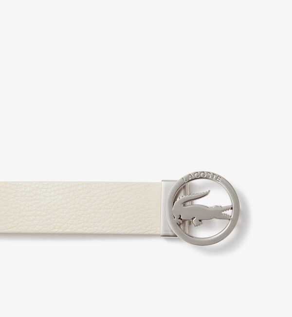 LACOSTE「シルバーサークルバックルベルト」|ベルト|