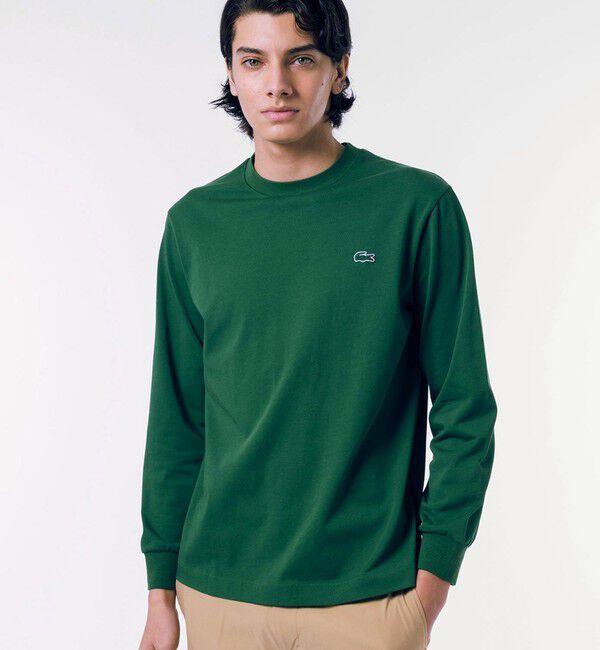 LACOSTE「ベーシックロングスリーブTシャツ / 長袖Tシャツ」|Tシャツ・カットソー|グリーン