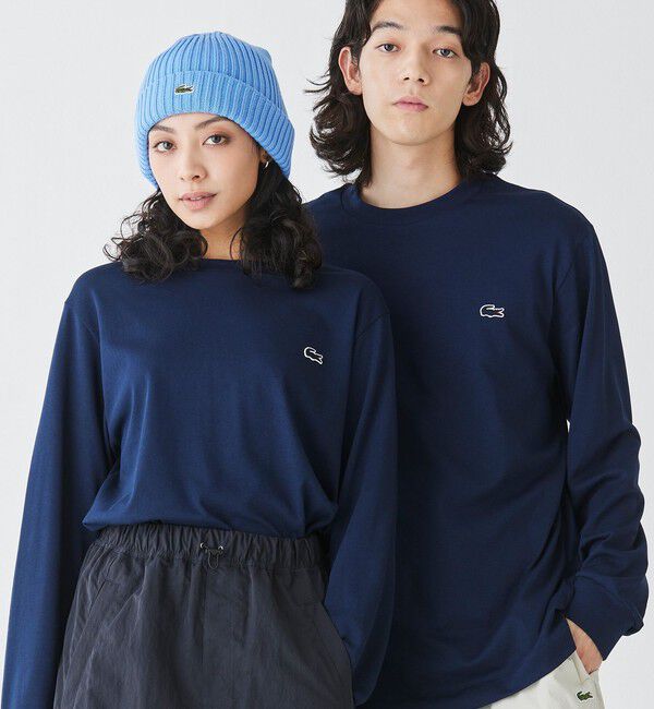 LACOSTE「ベーシックロングスリーブTシャツ / 長袖Tシャツ」|Tシャツ・カットソー|ネイビー