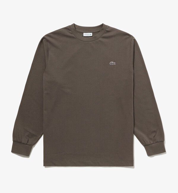 LACOSTE「ベーシックロングスリーブTシャツ / 長袖Tシャツ」|Tシャツ・カットソー|ダークブラウン