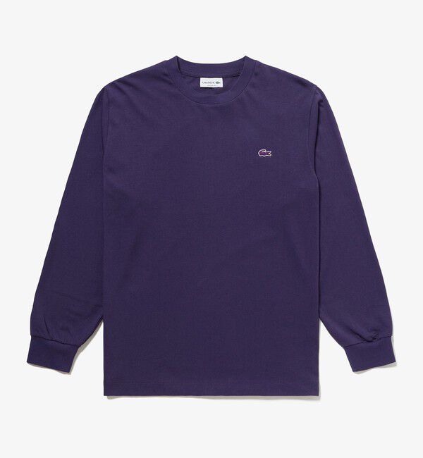 LACOSTE「ベーシックロングスリーブTシャツ / 長袖Tシャツ」|Tシャツ・カットソー|パープル