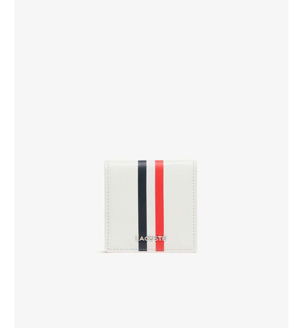 LACOSTE「トリコロールプリントレザーコインケース」|コインケース|