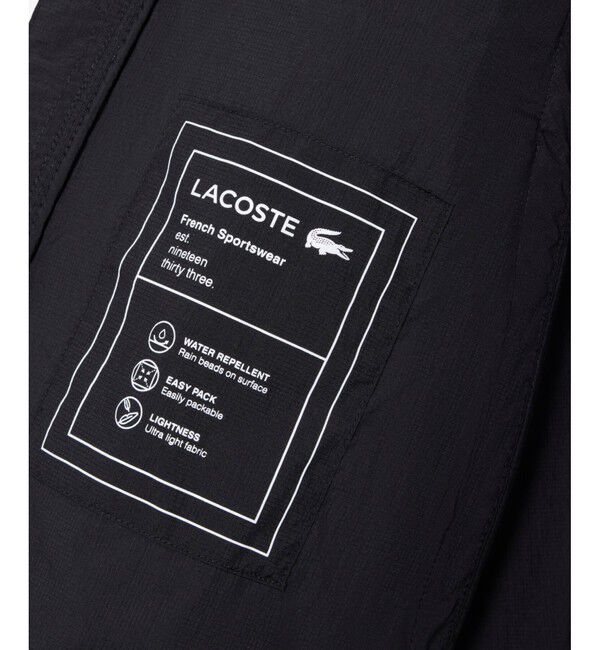 LACOSTE「軽量 撥水 ワッシャー加工 ライトウェイトパッカブルジャケット」|その他|
