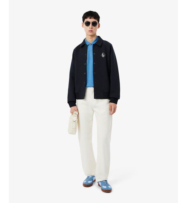 LACOSTE「メンズ BASESHOT PRO 126 1 SMA レザー スエード切り替え ローカットスニーカー」|スニーカー|