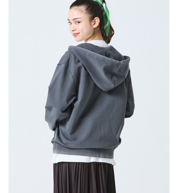 LACOSTE「ヴィンテージエフェクト ロゴジップフーディー」|パーカー|