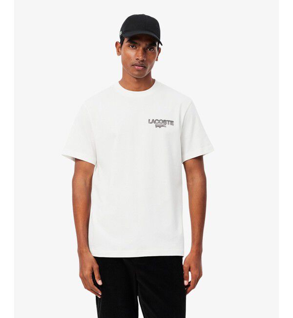 LACOSTE「テニスボールグラフィックプリントTシャツ」|Tシャツ・カットソー|