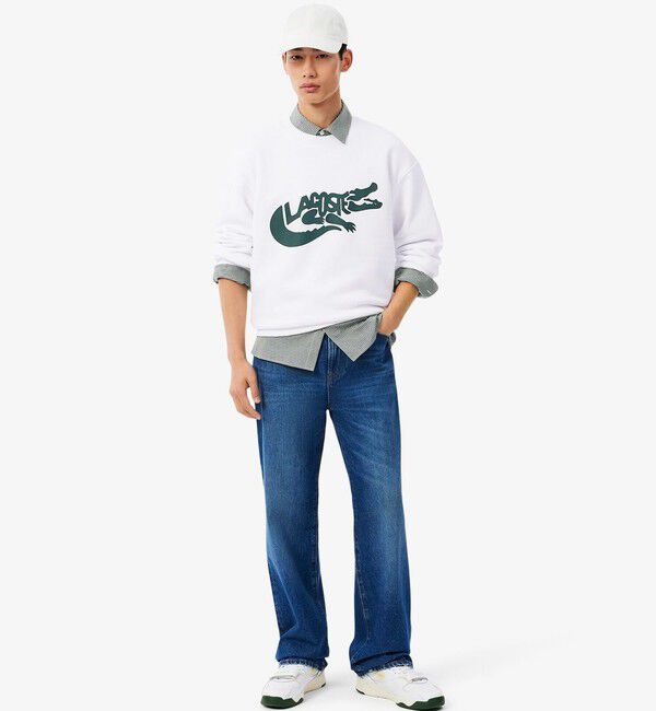 LACOSTE「ブランドネームワニロゴ クルーネックスウェット」|スウェット・ジャージ|