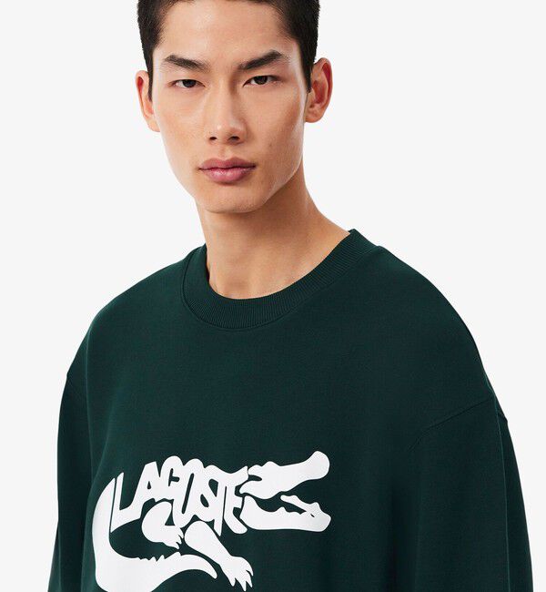 LACOSTE「ブランドネームワニロゴ クルーネックスウェット」|スウェット・ジャージ|