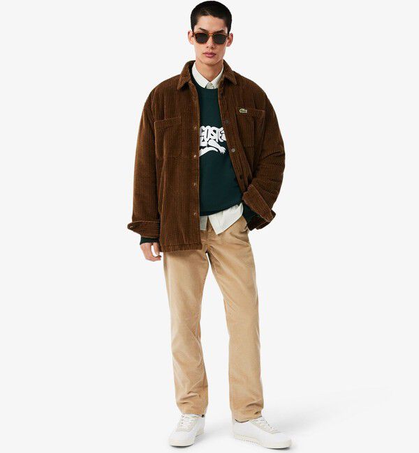 LACOSTE「ブランドネームワニロゴ クルーネックスウェット」|スウェット・ジャージ|