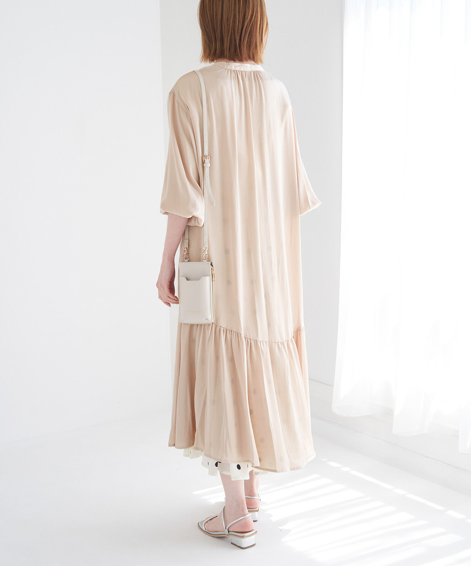 Rope&rsquo;Picnic「ローウエスト切替サテンシャツワンピース」|その他|