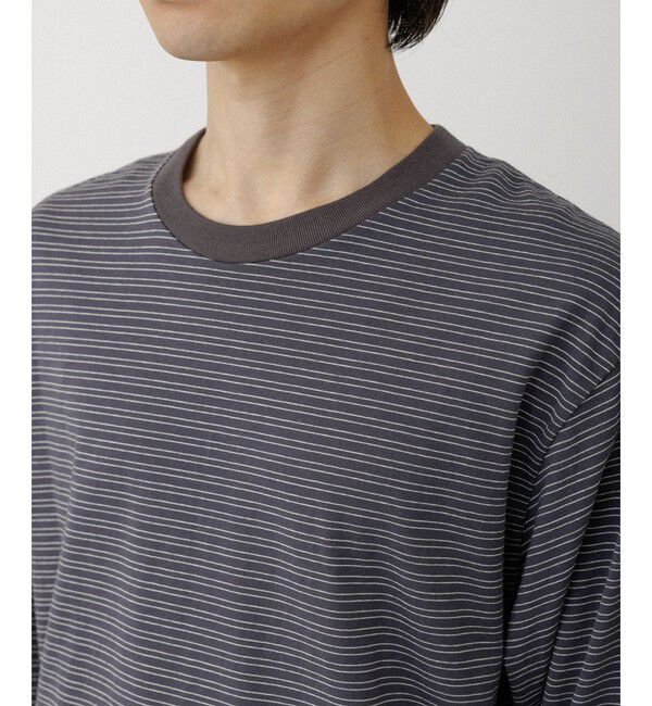 ADAM ET ROPE'「マルチボーダーロングTシャツ」|Tシャツ・カットソー|