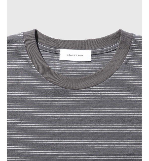 ADAM ET ROPE'「マルチボーダーロングTシャツ」|Tシャツ・カットソー|
