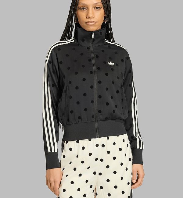Rouge vif「【adidas/アディダス】ドットパーカー/ドット柄/パーカー【予約】」|パーカー|ブラック