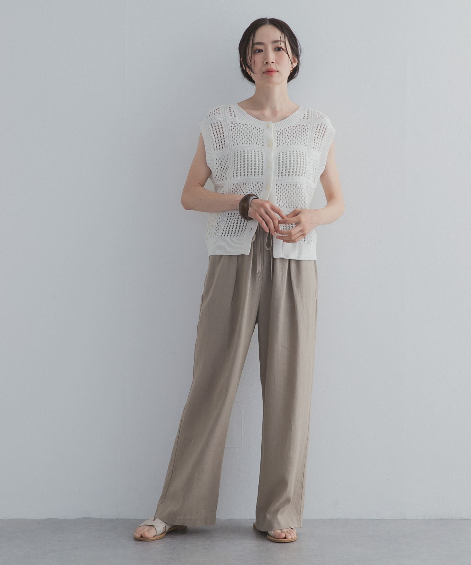 URBAN RESEARCH DOORS「リネンリヨセルイージーパンツ」|その他|