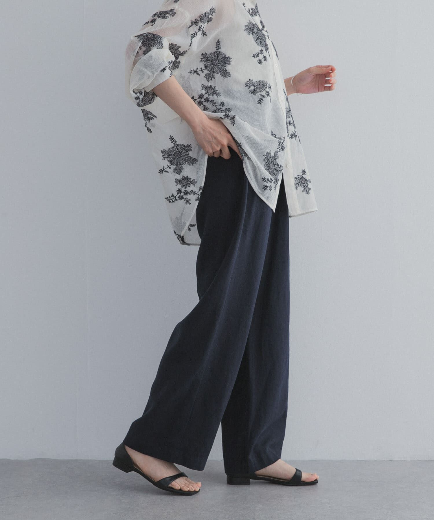 URBAN RESEARCH DOORS「リネンリヨセルイージーパンツ」|その他|