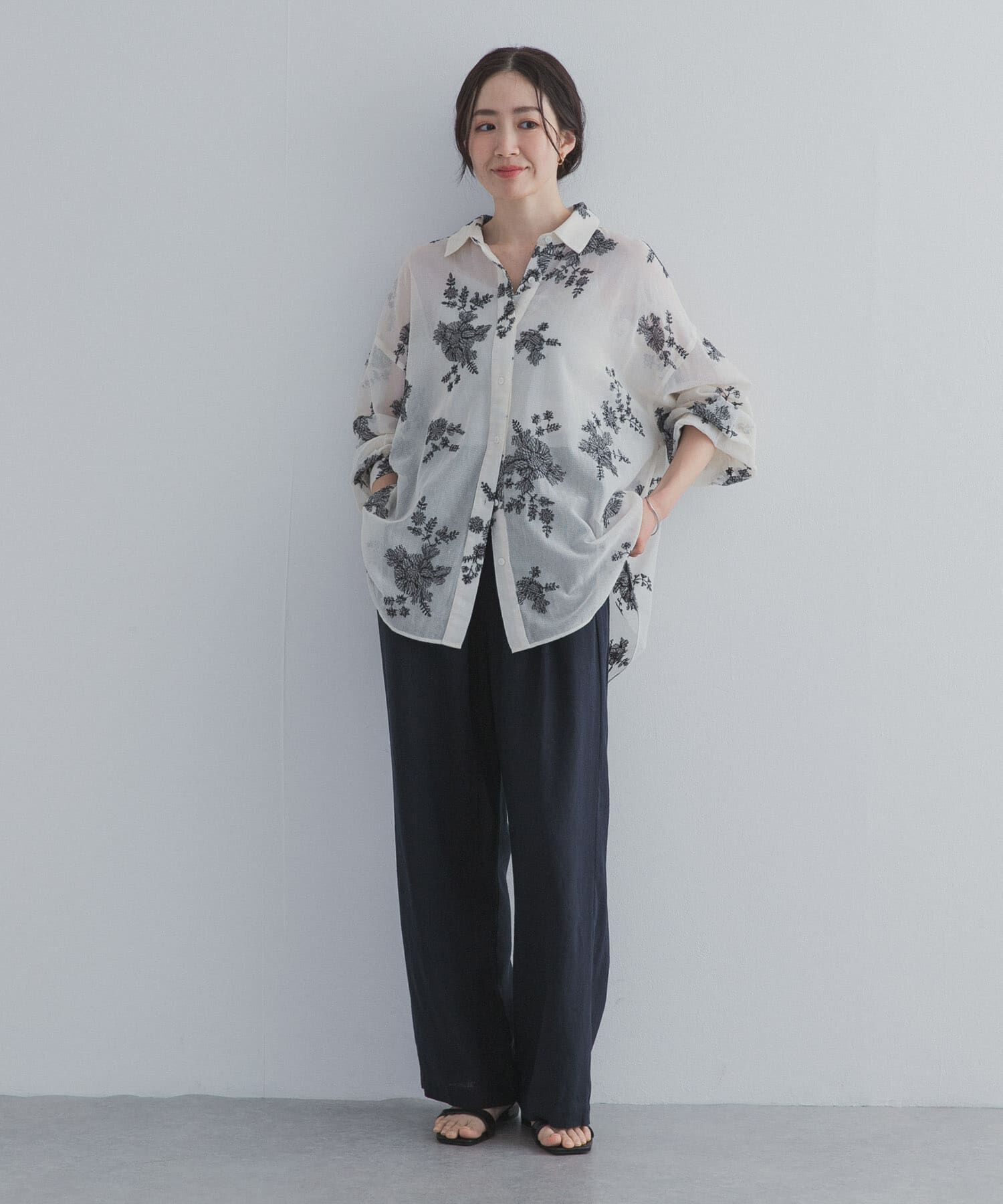 URBAN RESEARCH DOORS「リネンリヨセルイージーパンツ」|その他|