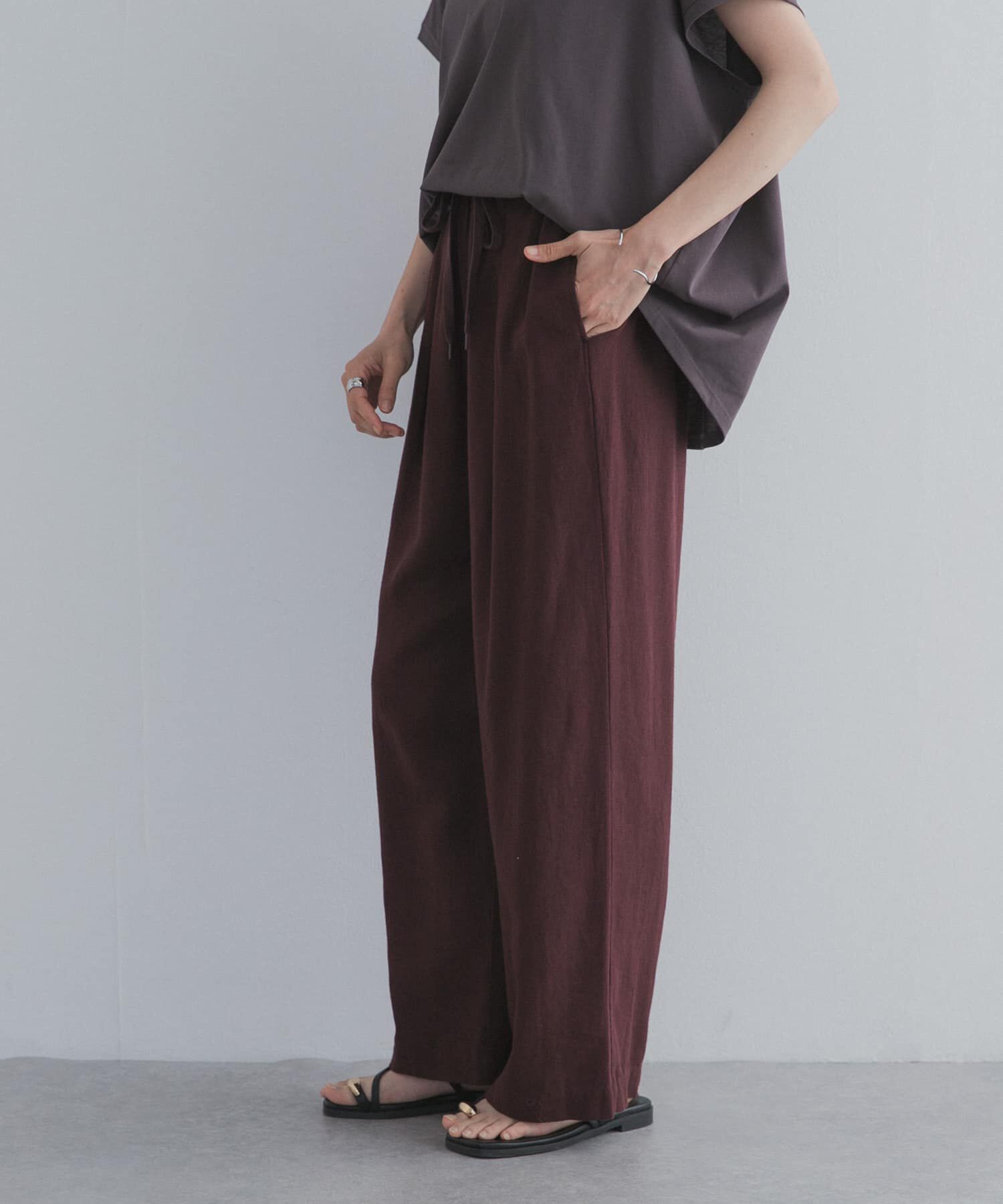 URBAN RESEARCH DOORS「リネンリヨセルイージーパンツ」|その他|