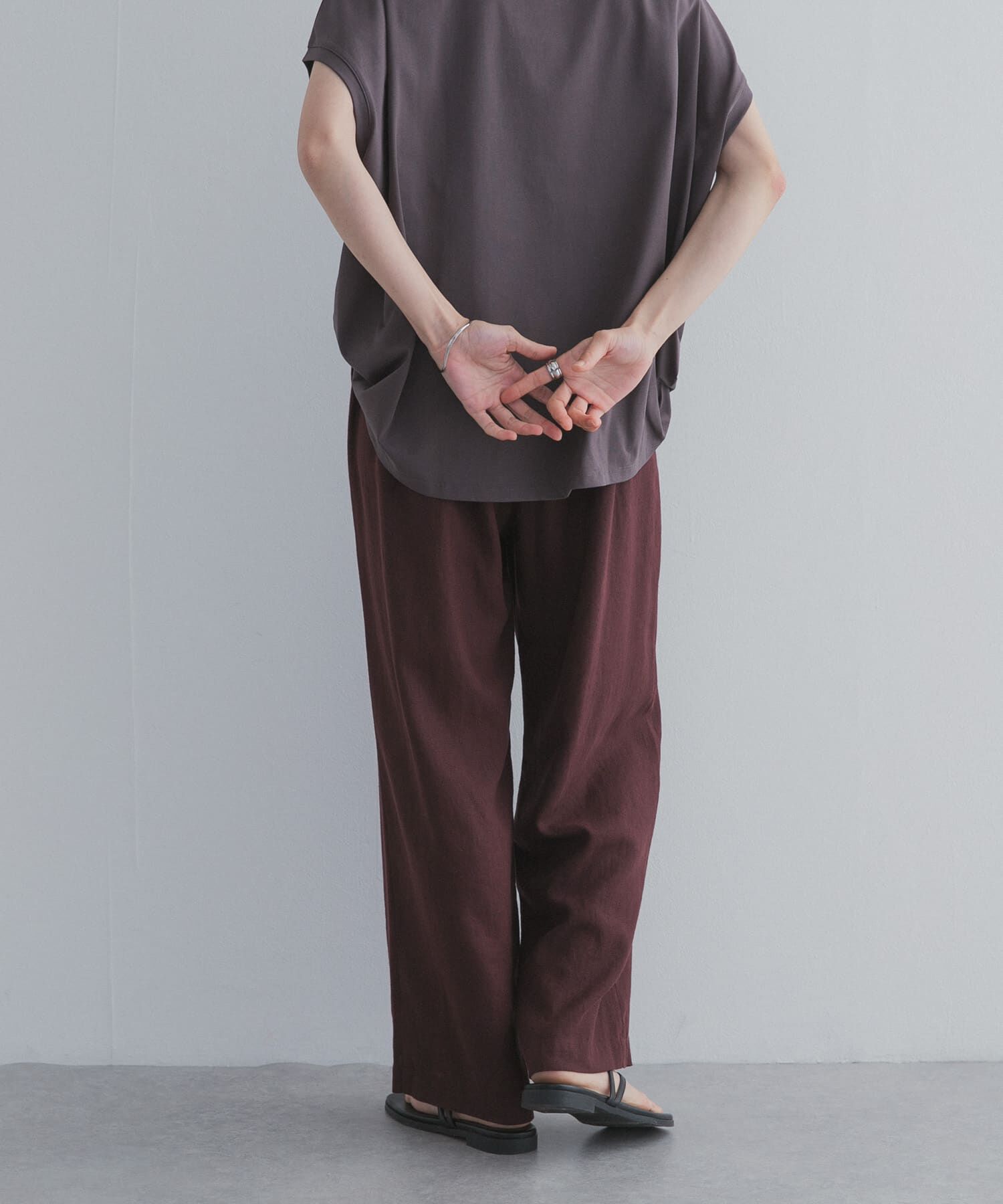 URBAN RESEARCH DOORS「リネンリヨセルイージーパンツ」|その他|