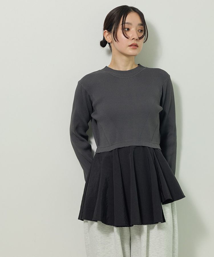 Green Parks「・ELENCARE DUE ハイブリットハイネックニット」|ニット・セーター|
