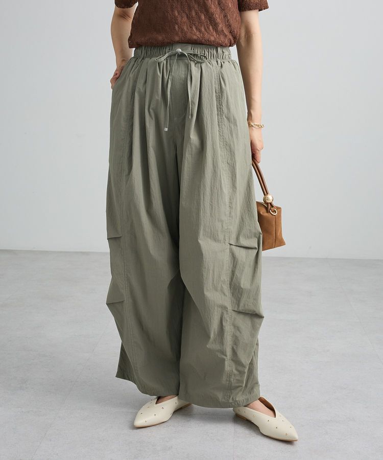 Green Parks「サイドタックカーブワイドパンツ」|その他|Khaki