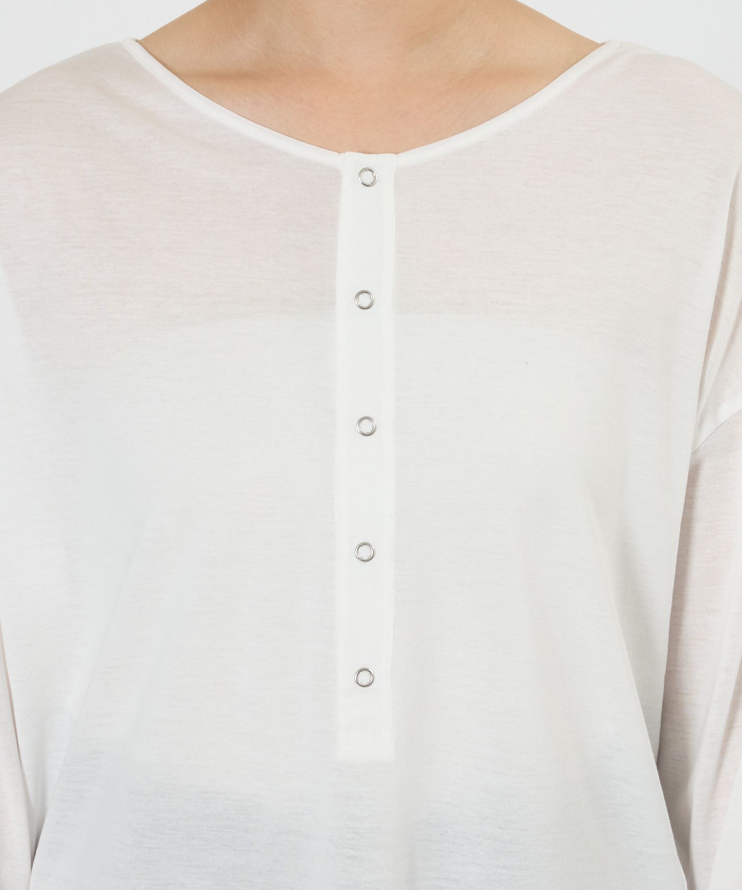 BABYLONE「2WAYヘンリーネックプルオーバー」|Tシャツ・カットソー|