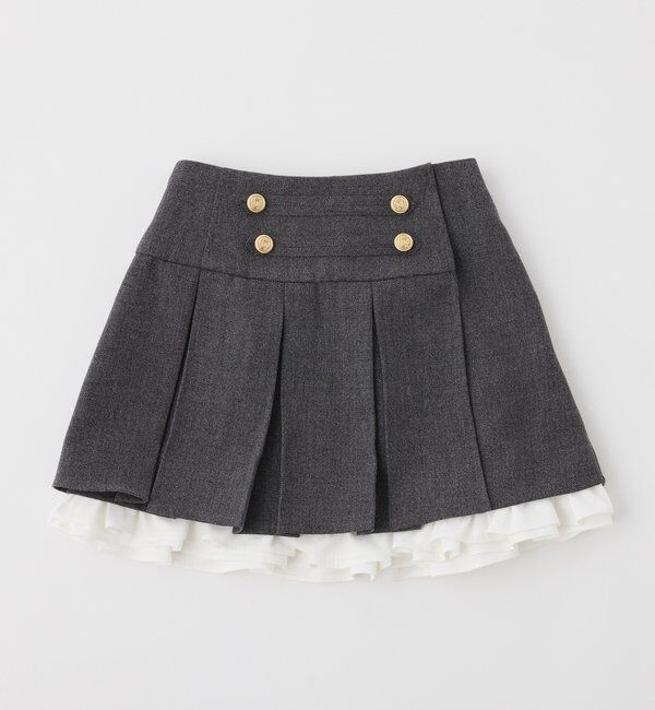  「【SMサイズ展開】ナポレオンプリーツミニスカート」|スカート|