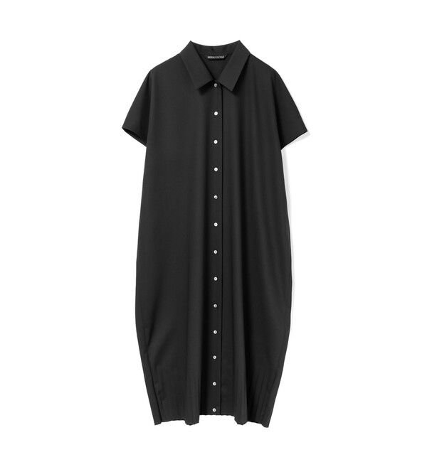 mizuiro ind「mizuiro ind プリーツヘムワンピース」|ワンピース|ブラック