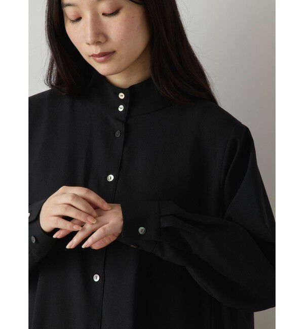 MidiUmi「MidiUmi スタンドネックコートワンピース」|ワンピース|
