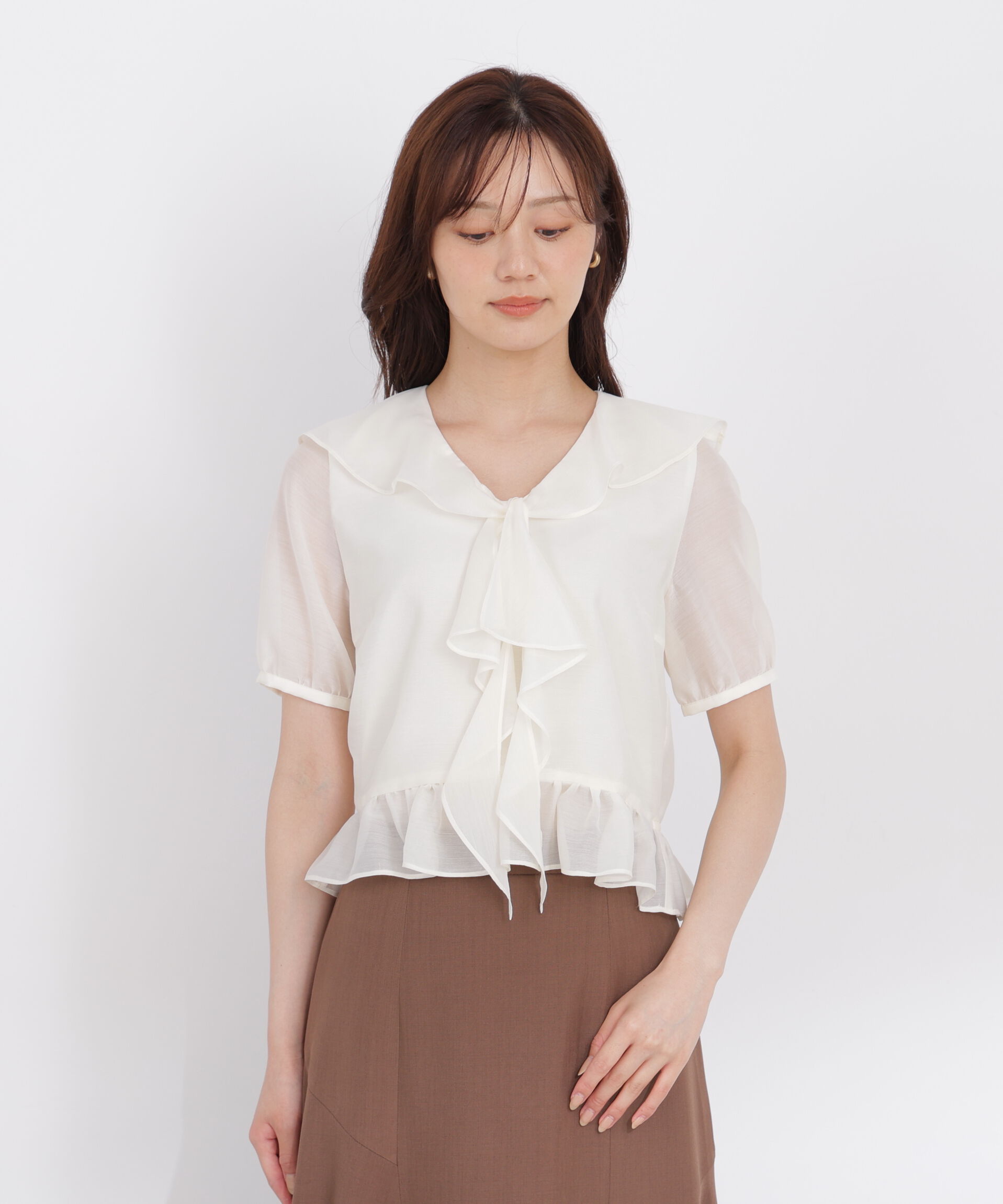 PROPORTION BODY DRESSING「ラッフルブラウス」|シャツ・ブラウス|