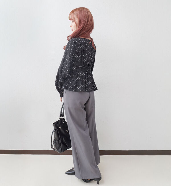 archives「【ＯＮかわ】ドットアソートフロントタックフレアＢＬ」|シャツ・ブラウス|