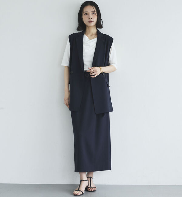 Doux archives「ニュアンスネック５分袖カットソー」|Tシャツ・カットソー|