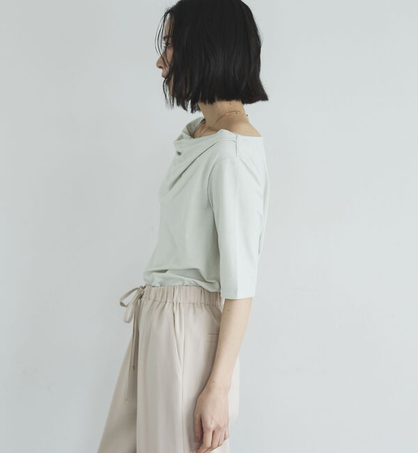 Doux archives「ニュアンスネック５分袖カットソー」|Tシャツ・カットソー|