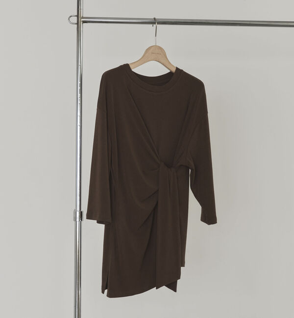 Doux archives「アシメタックデザイントップス」|Tシャツ・カットソー|BROWN