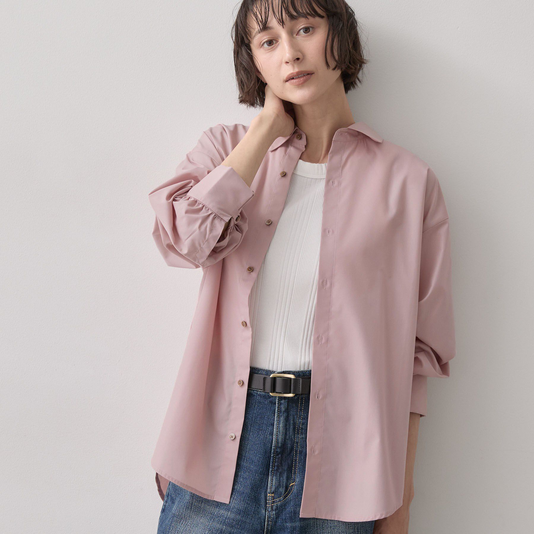 Dessin「【秋の新作】タイプライターギャザースリーブシャツ」|シャツ・ブラウス|
