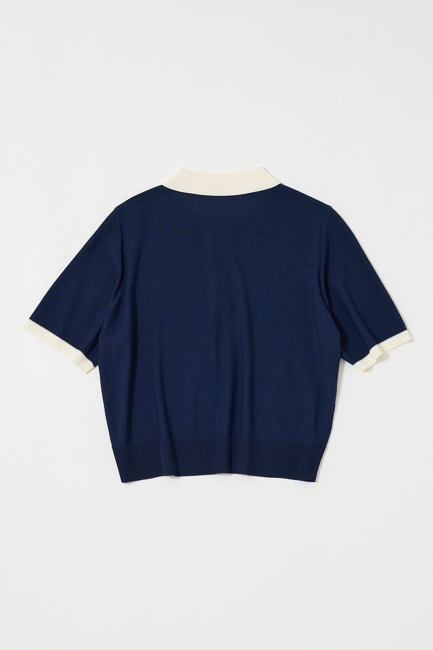 MOUSSY「HALF SLEEVE ニットポロ」|ニット・セーター|