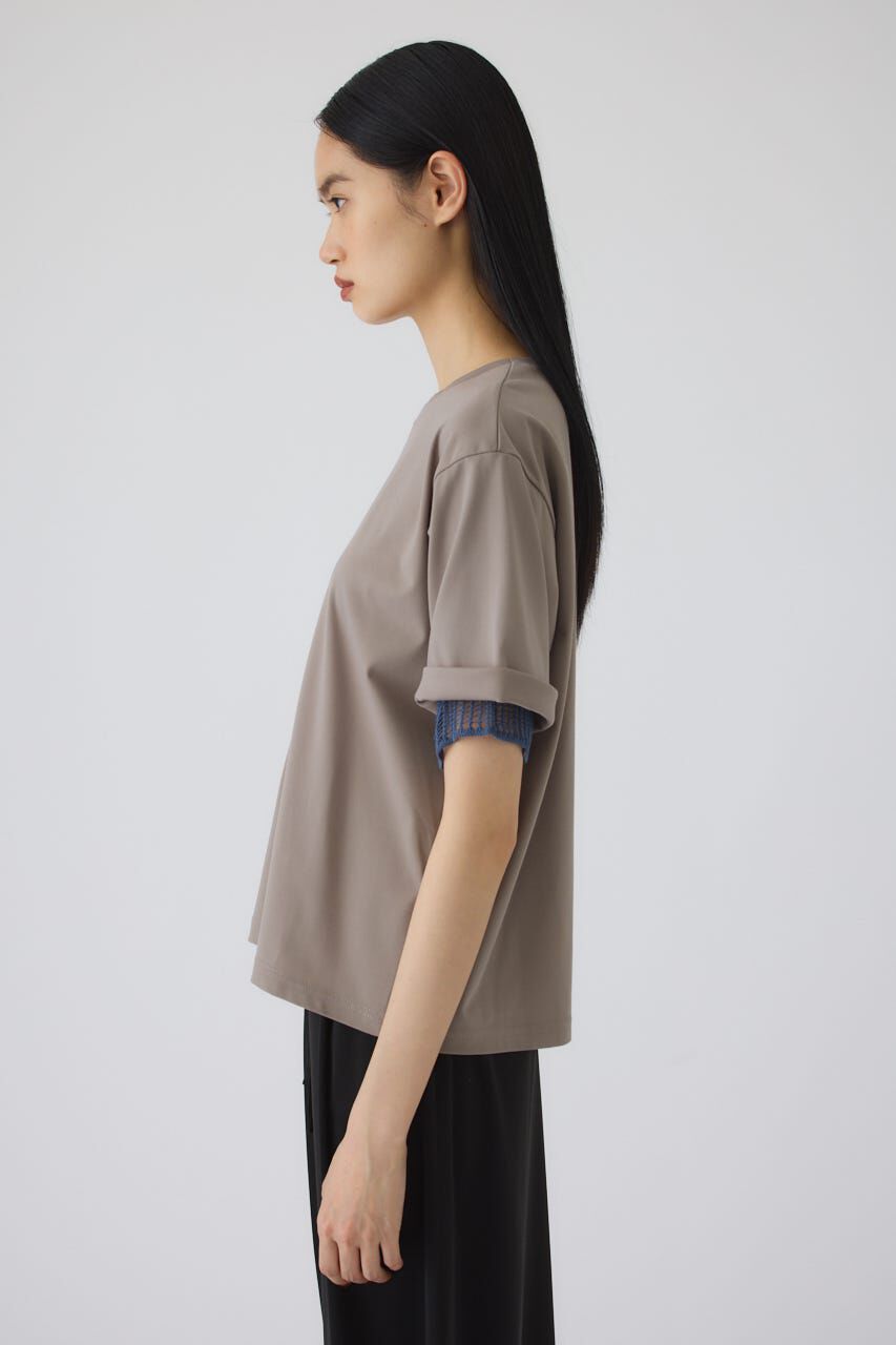 RIM.ARK 「Mesh layered sleeve tee」|Tシャツ・カットソー|