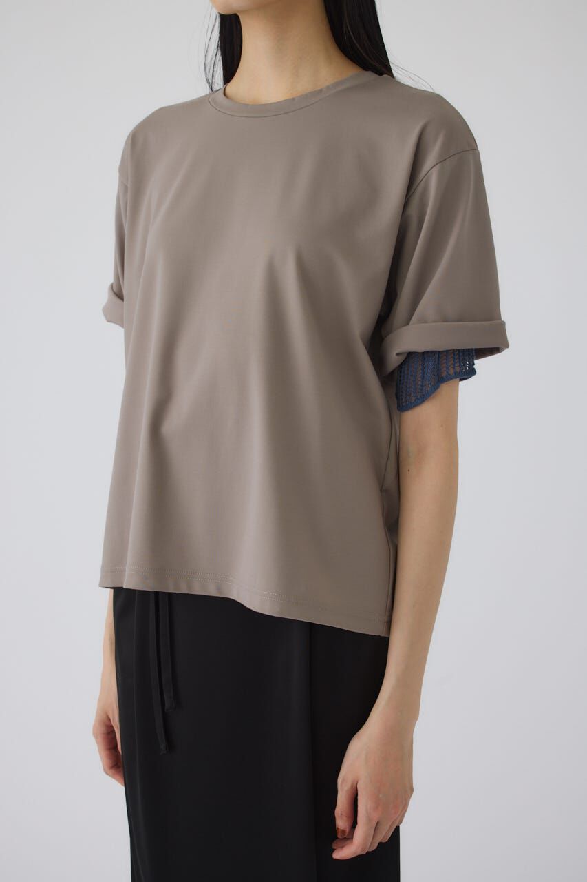 RIM.ARK 「Mesh layered sleeve tee」|Tシャツ・カットソー|