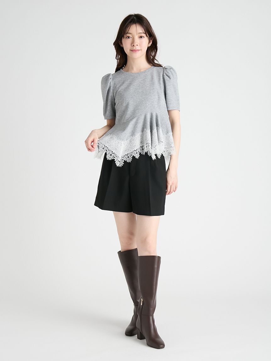 CELFORD「レーストリムペプラムカットソー」|Tシャツ・カットソー|
