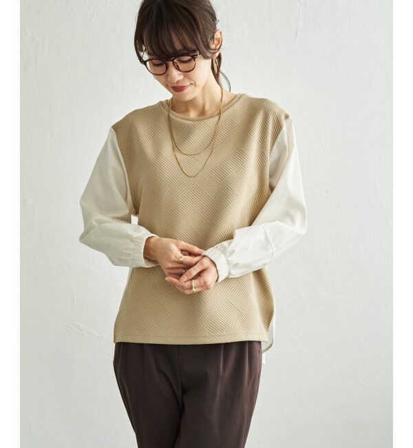 ikka「カットドッキングレイヤードプルオーバー」|その他|