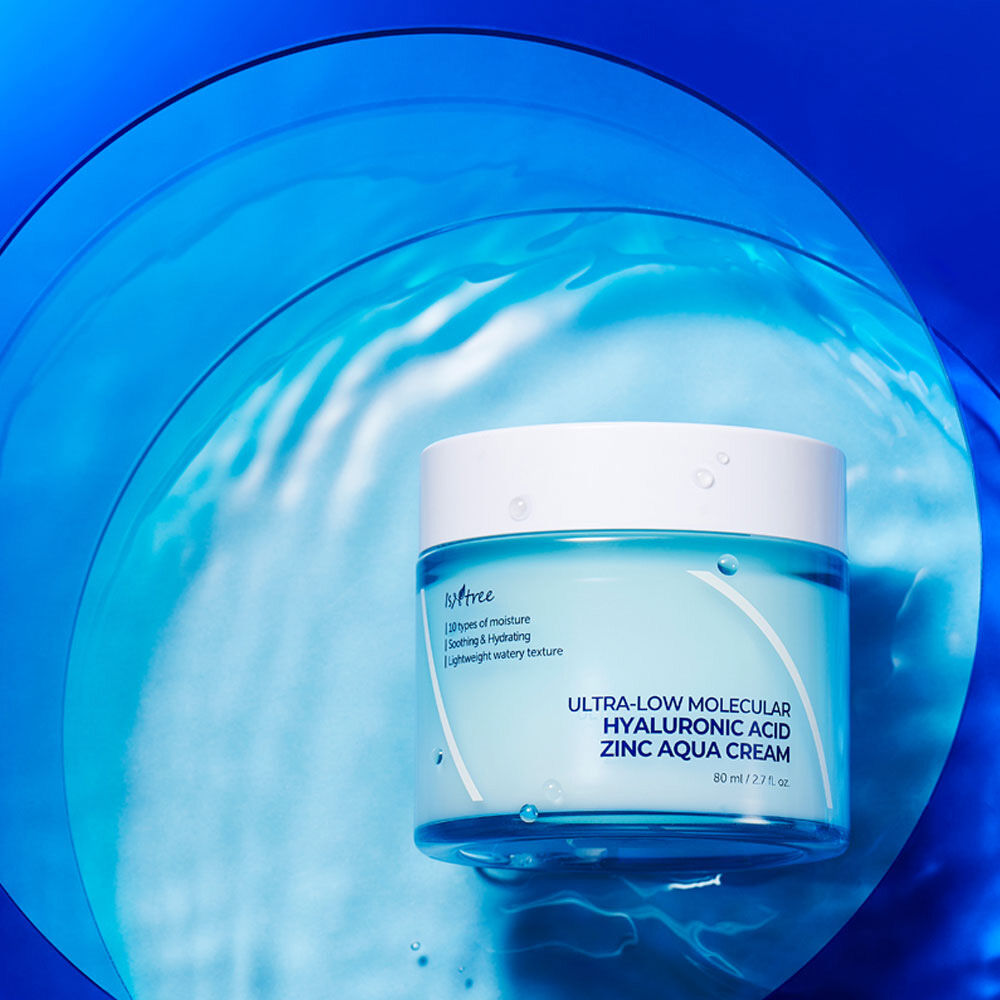 「ISNTREE 超低分子ヒアルロン酸ジンク水分クリーム (80ml)」|美容液・オイル・クリーム|