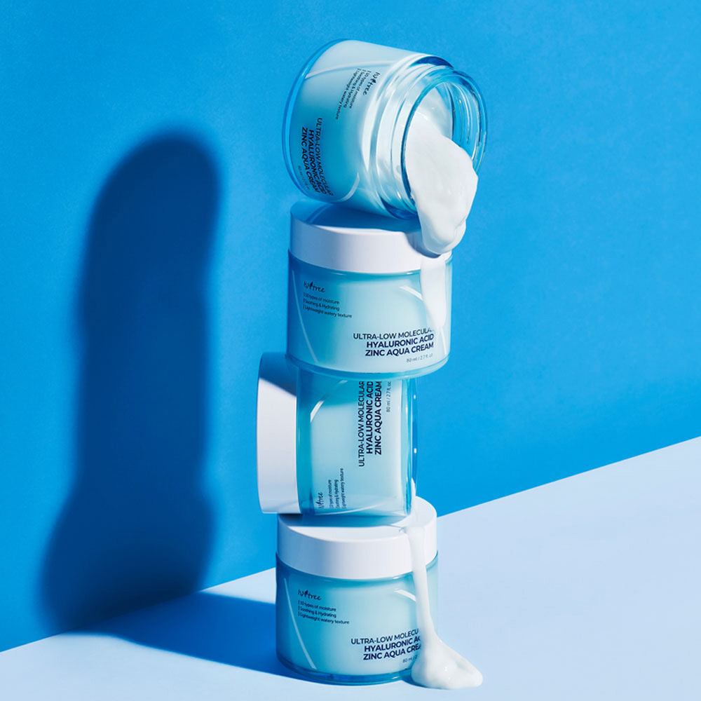  「ISNTREE 超低分子ヒアルロン酸ジンク水分クリーム (80ml)」|美容液・オイル・クリーム|