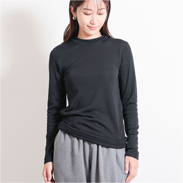 BACKYARD FAMILY「ハイネック レディース長袖 通販 Tシャツ カットソー ロンT 長袖Tシャツ 長袖 ロングTシャツ」|Tシャツ・カットソー|