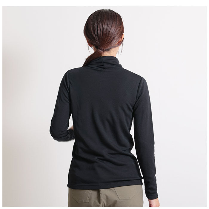 BACKYARD FAMILY「タートルネック レディース 通販 Tシャツ カットソー ロンT 長袖Tシャツ 長袖 ロングTシャツ」|Tシャツ・カットソー|
