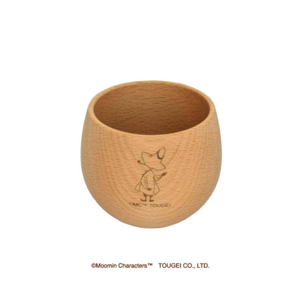 BACKYARD FAMILY「ムーミン 食器 通販 木製 コップ カップ ラウンドコップ 北欧 MOOMIN 木製食器」|グラス・マグカップ|ブラウン3
