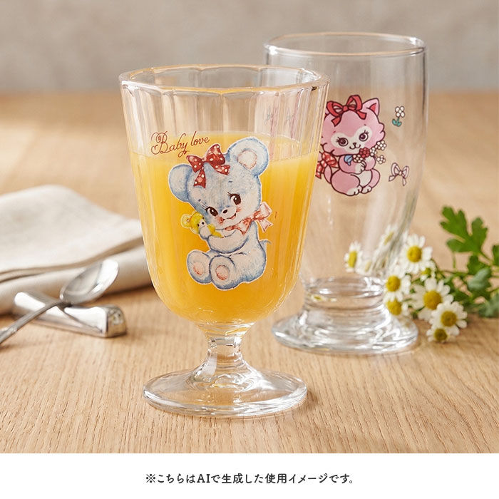 BACKYARD FAMILY「脚付きグラス 日本製 通販 グラス 脚付き ガラス製 コップ ガラスコップ カップ 透明 かわいい」|グラス・マグカップ|