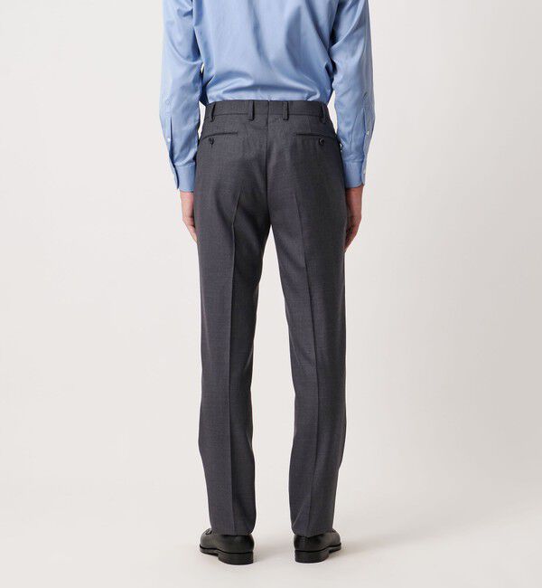 UNITED ARROWS「サージ テーパード 1プリーツ スラックス」|スラックス|