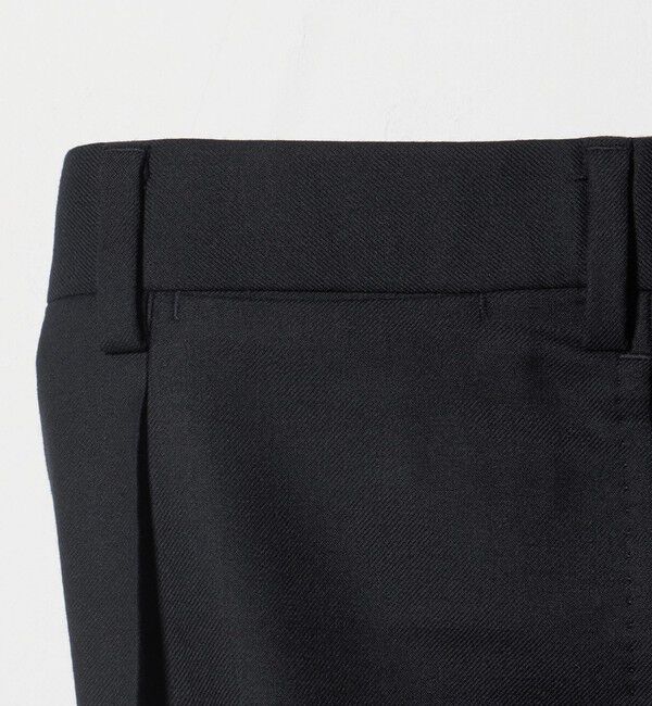 UNITED ARROWS「サージ テーパード 1プリーツ スラックス」|スラックス|
