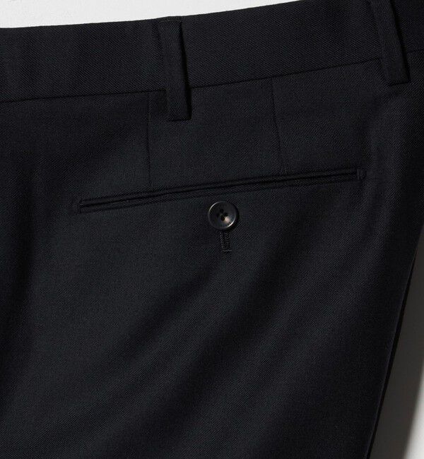 UNITED ARROWS「サージ テーパード 1プリーツ スラックス」|スラックス|