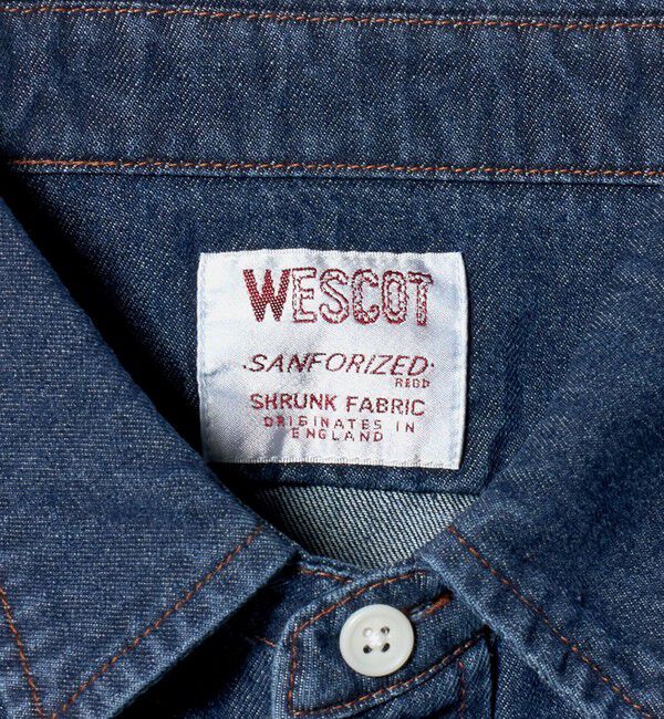 UNITED ARROWS「【別注】＜WESCOT＞スプラッシュ ペイント デニム シャツ」|シャツ・ブラウス|