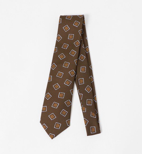 UNITED ARROWS「＜ERRICO FORMICOLA＞スクエア プリント ネクタイ」|ネクタイ・蝶ネクタイ|MD.BROWN